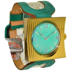 Sibon Gilt Bronze Prototype Manual Wind Watch, circa 1970 or 80's One of Five