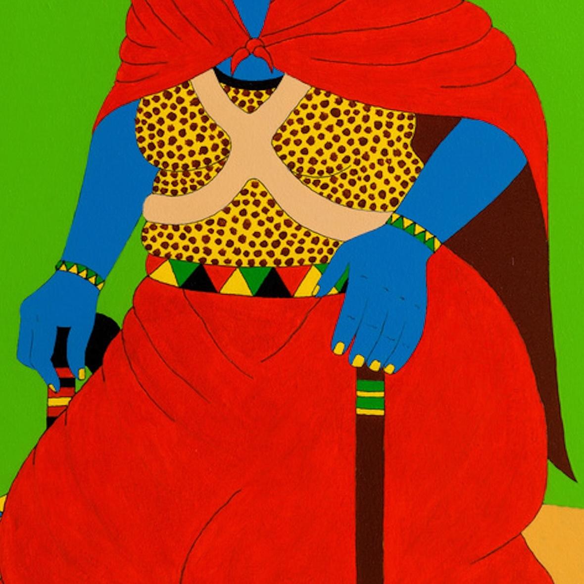 Ukupahla Elogio del rispetto - Painting di Sibusiso Duma 