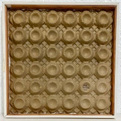 1970's Watercolor Painting Op Art Minimalist Color Theory Sibyl Edwards, Texas