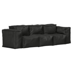Divano Sibylia Black, design contemporaneo, Made in Italy
