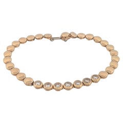 Sibylle  Pulsera de diamantes de oro amarillo de 14 quilates  .87 CTW Diamantes Naturales