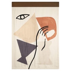 Sibylle#1 Cream Wall Hanging  by Studiopepe