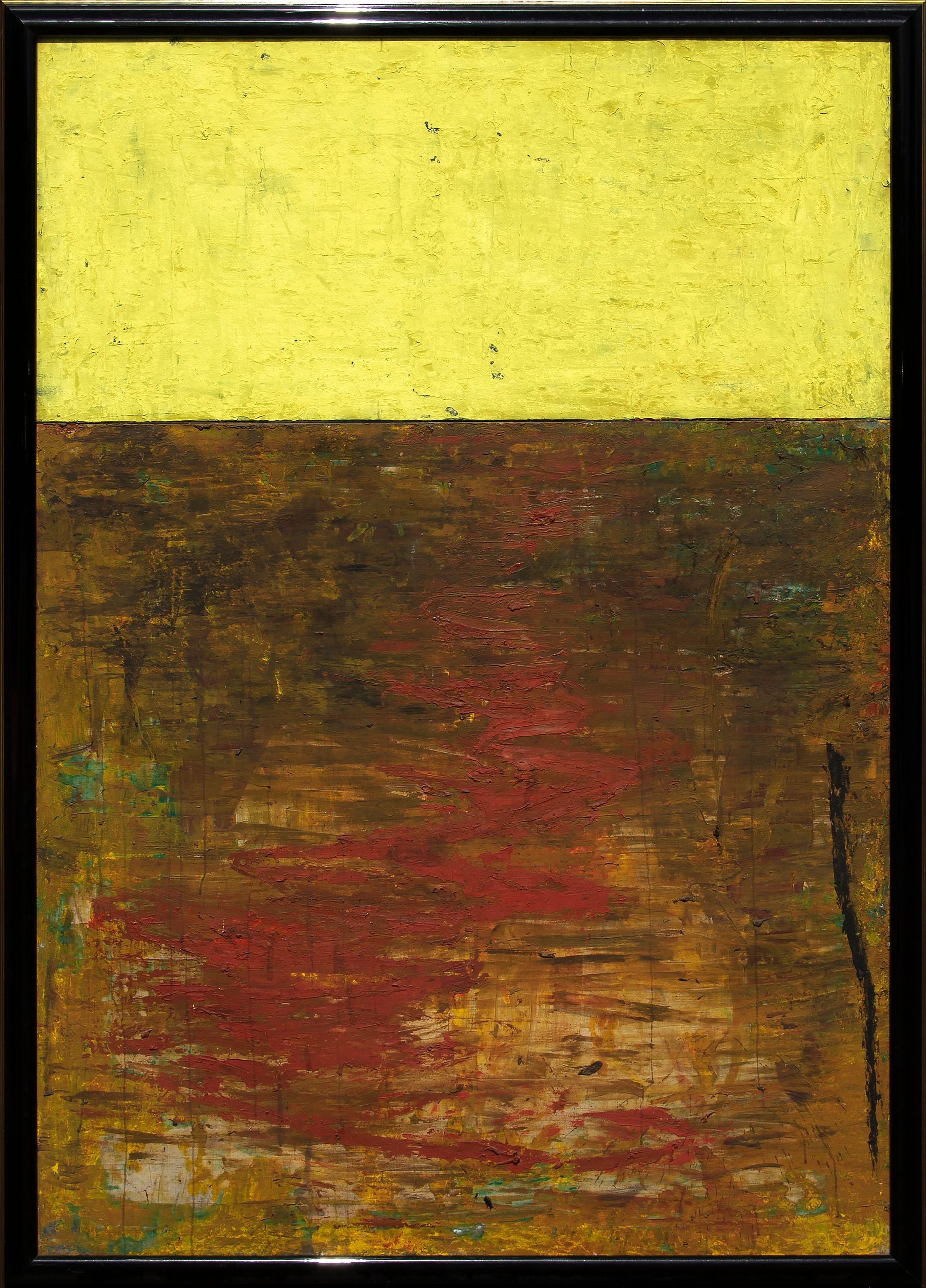 SICILIA, JOSE MARIA  Abstract Painting - Yellow Flower IV