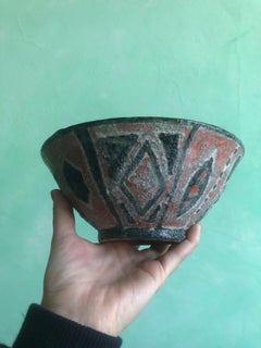 Sizilianische Keramikschale von De Simone Italien 1970