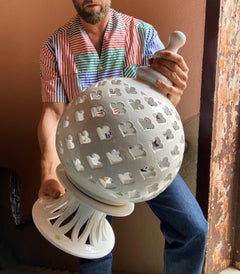 Sicilian ceramic table or floor light