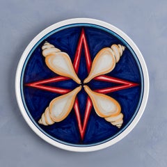 Sicilian Clay Hand Painted Colapesce Dinner Plate, Made in Italy