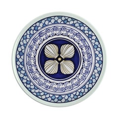 Sicilian Clay Hand Painted Colapesce Dinner Plate, Made in Italy