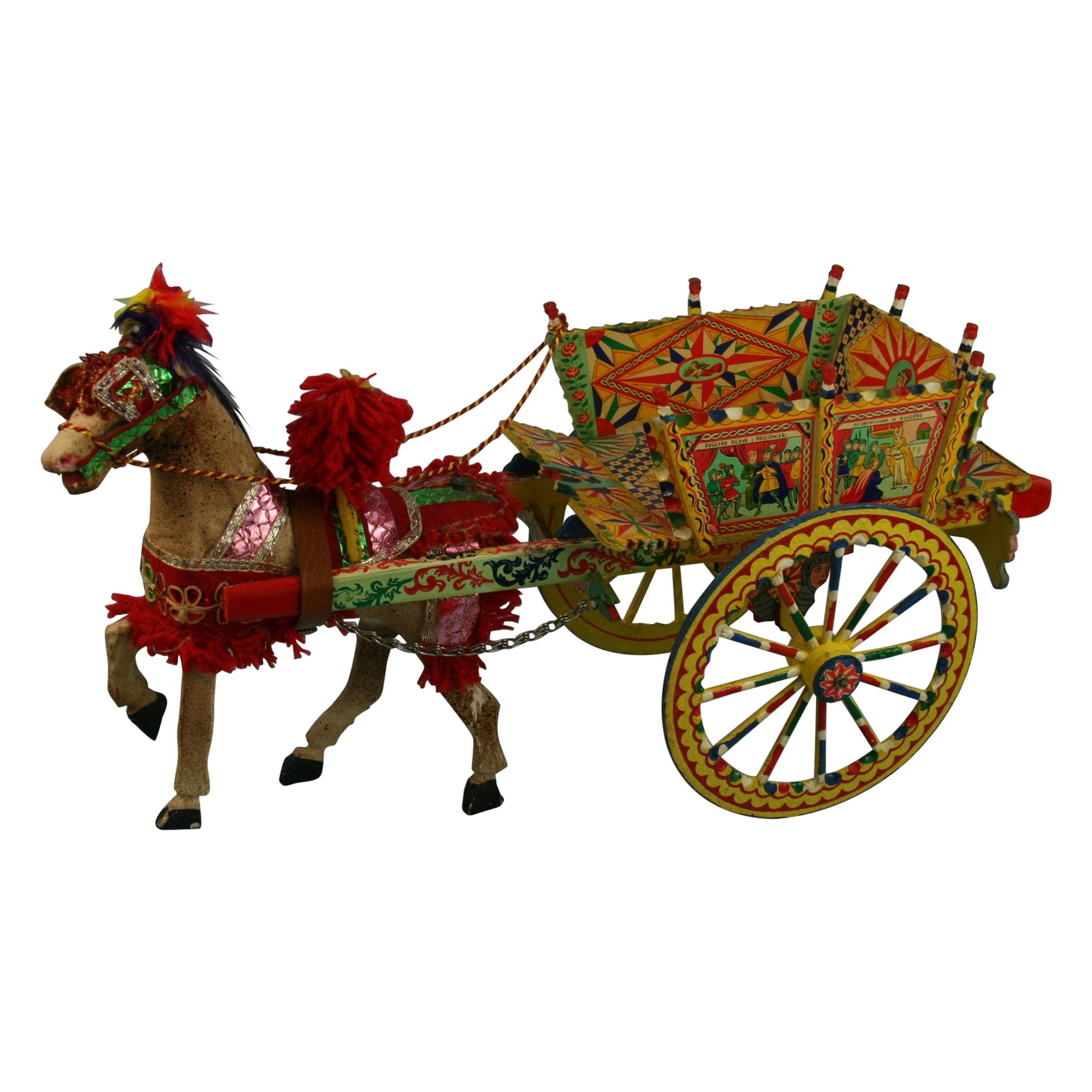 Sicilian Donkey Cart Model