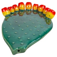 Sicilian Glazed Terracotta Wall Decoration, Italy, 1980s