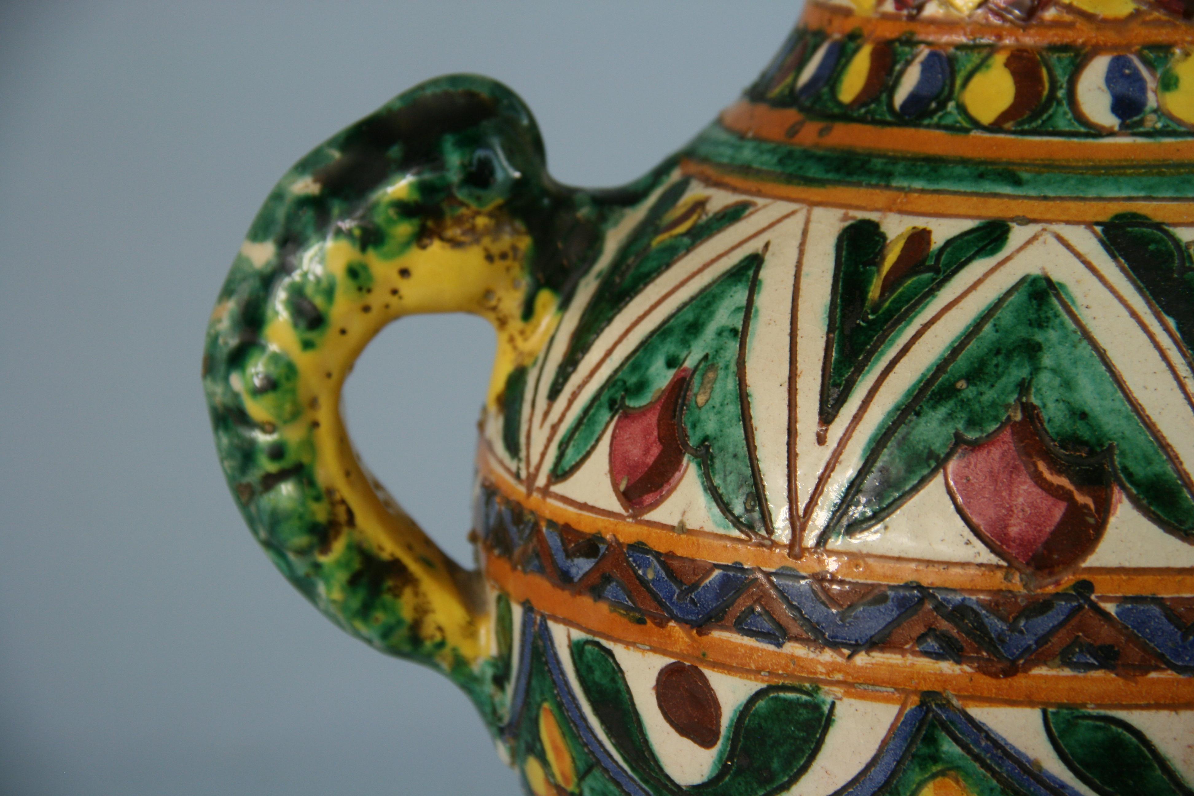 Urna de mayólica siciliana en venta 6