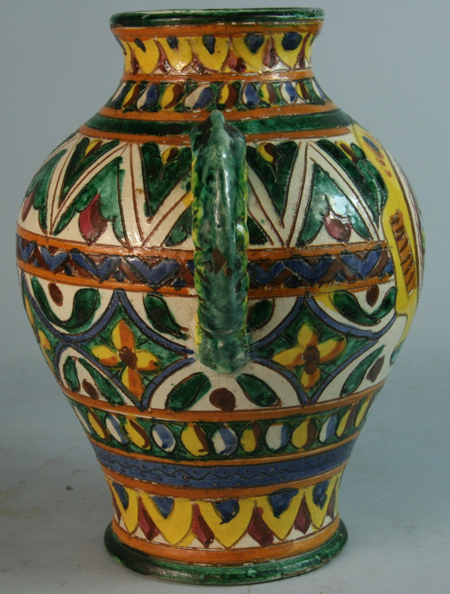 Urna de mayólica siciliana en venta 1