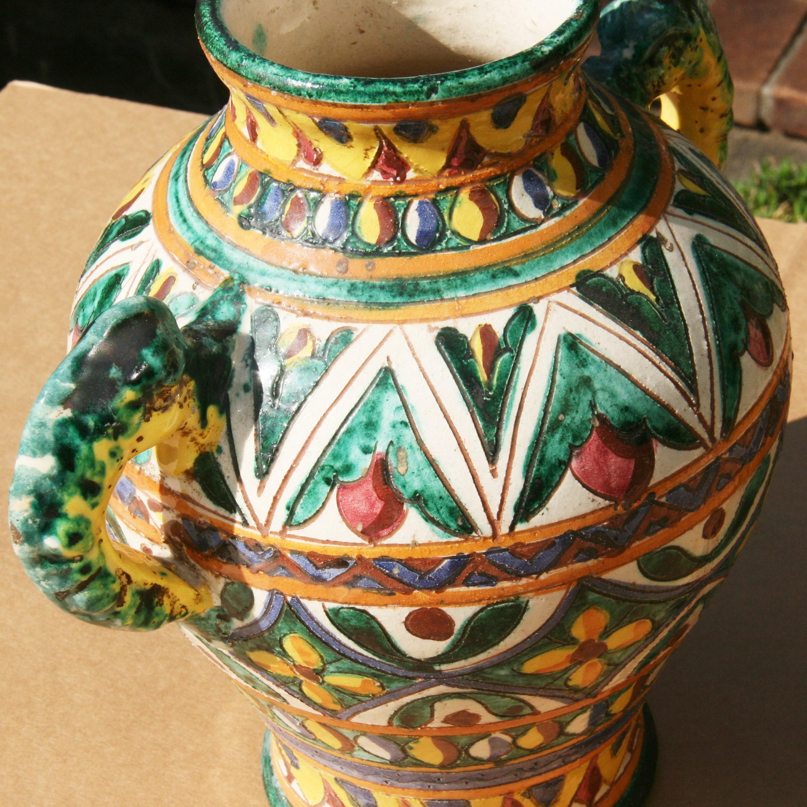 Urne en majolique sicilienne en vente 1