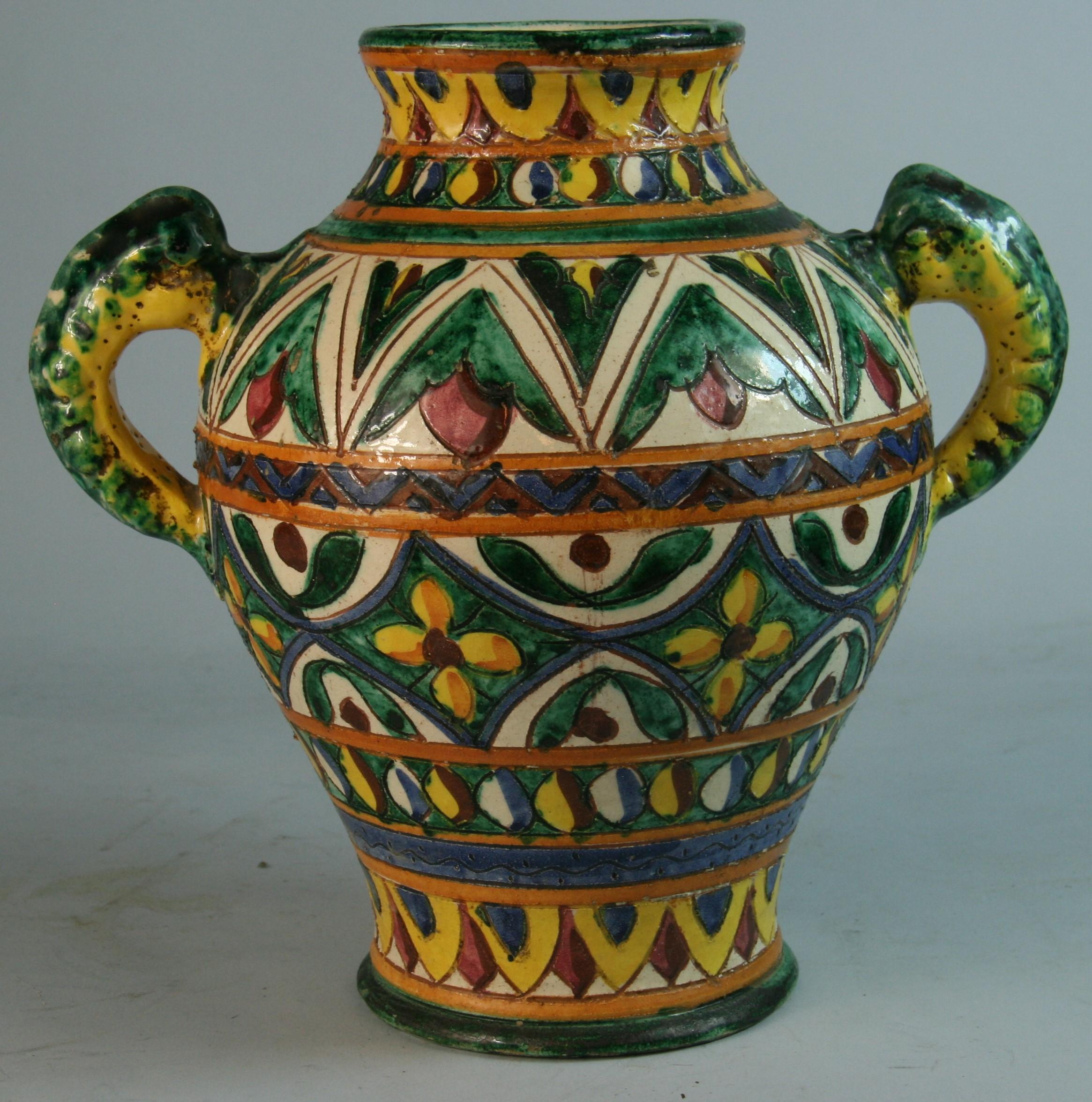 Urna de mayólica siciliana en venta 2