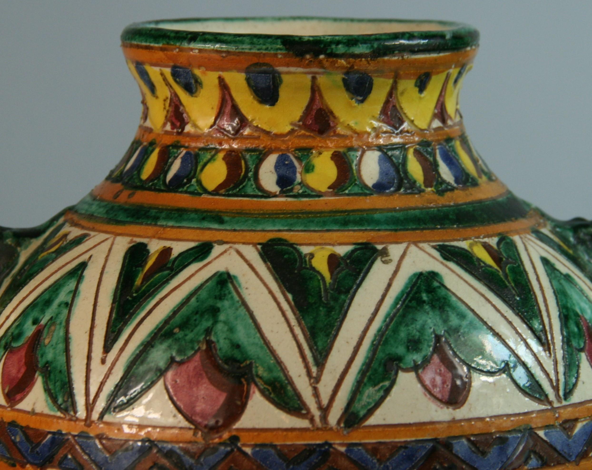 Urna de mayólica siciliana en venta 4