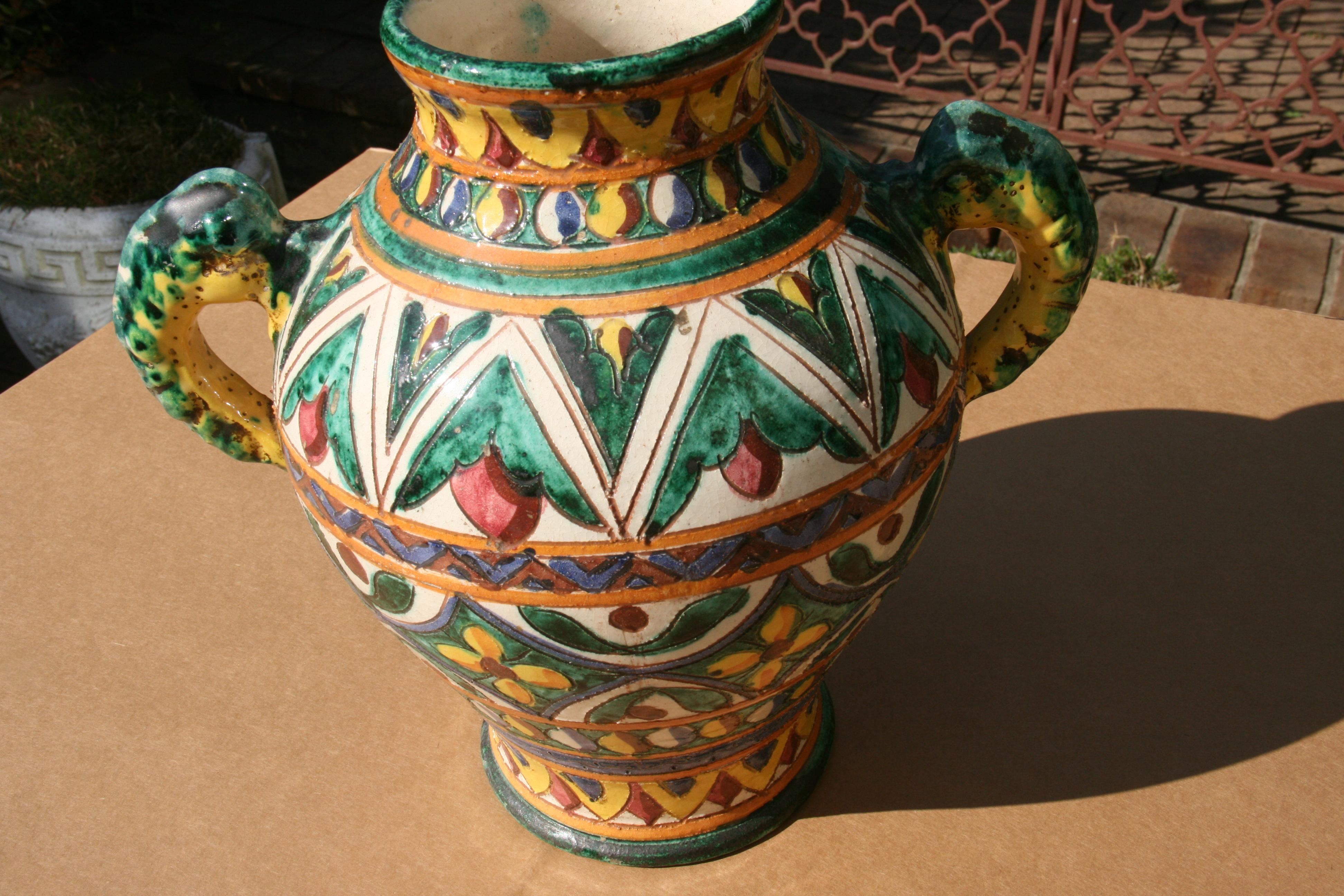 Urne en majolique sicilienne en vente 4