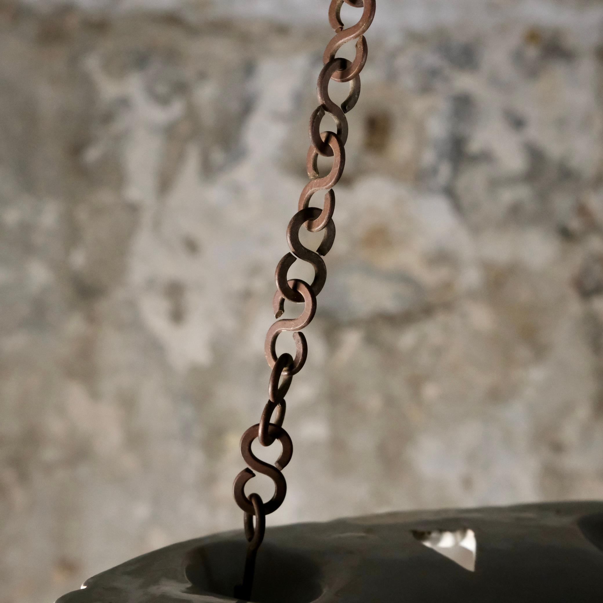 Lustre ou coupe suspendue en faïence polychrome de Sicile, début du 20e siècle en vente 10
