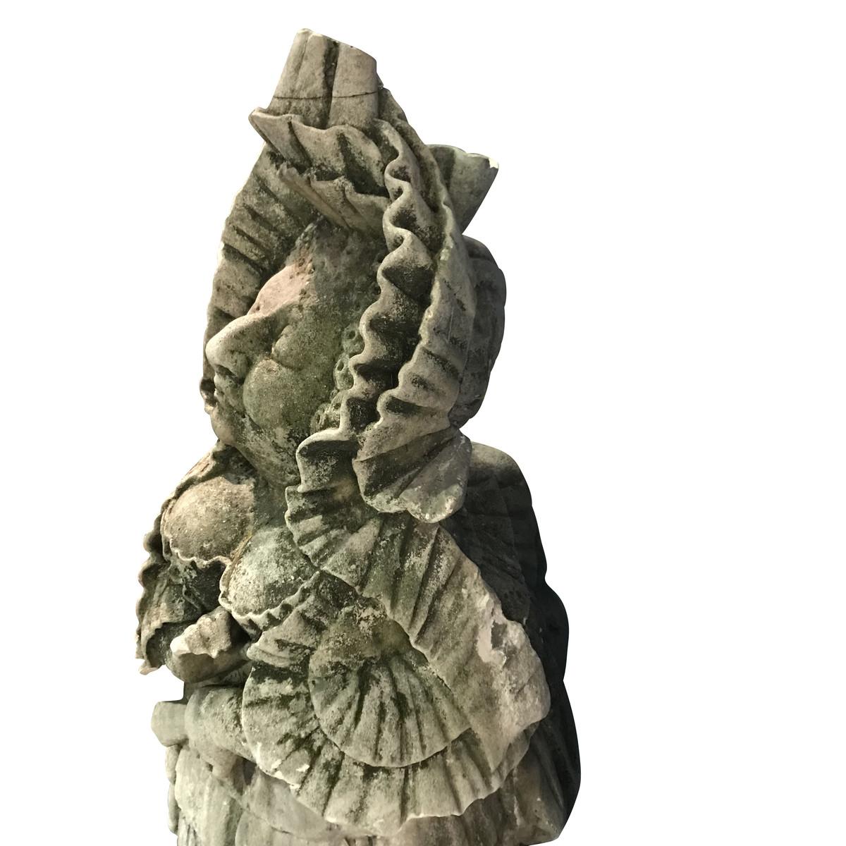 Sizilianische weibliche Figur Steingnom:: Italien:: 19 (Italienisch)