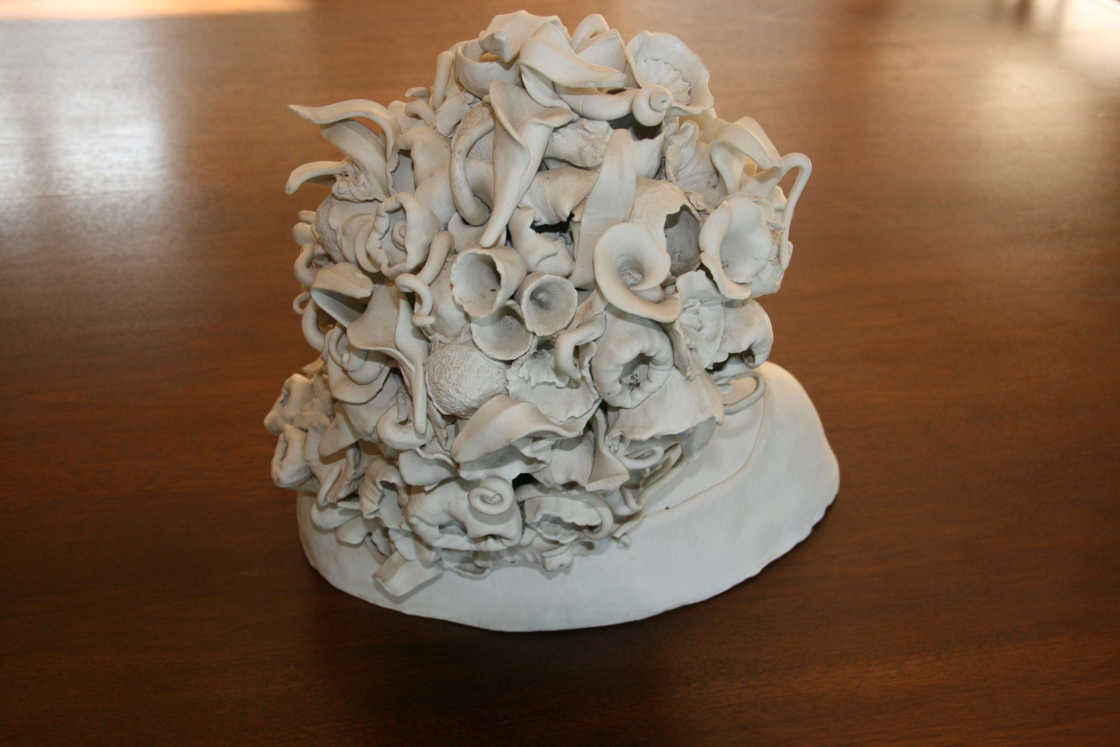 Sicilian Artist Made White Wear Porcelain Medusa Sculpture For Sale 1