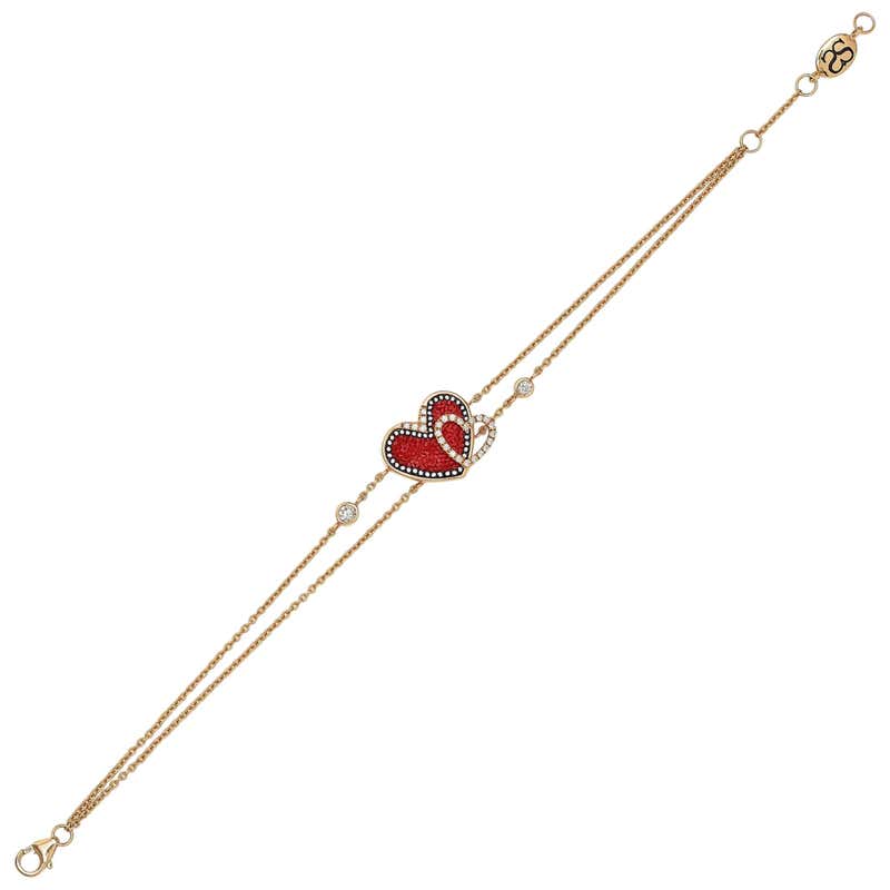 Fabergé Sasha Rose Gold Rainbow Multicoloured Gemstone Egg Chain Bracelet For Sale At 1stdibs 