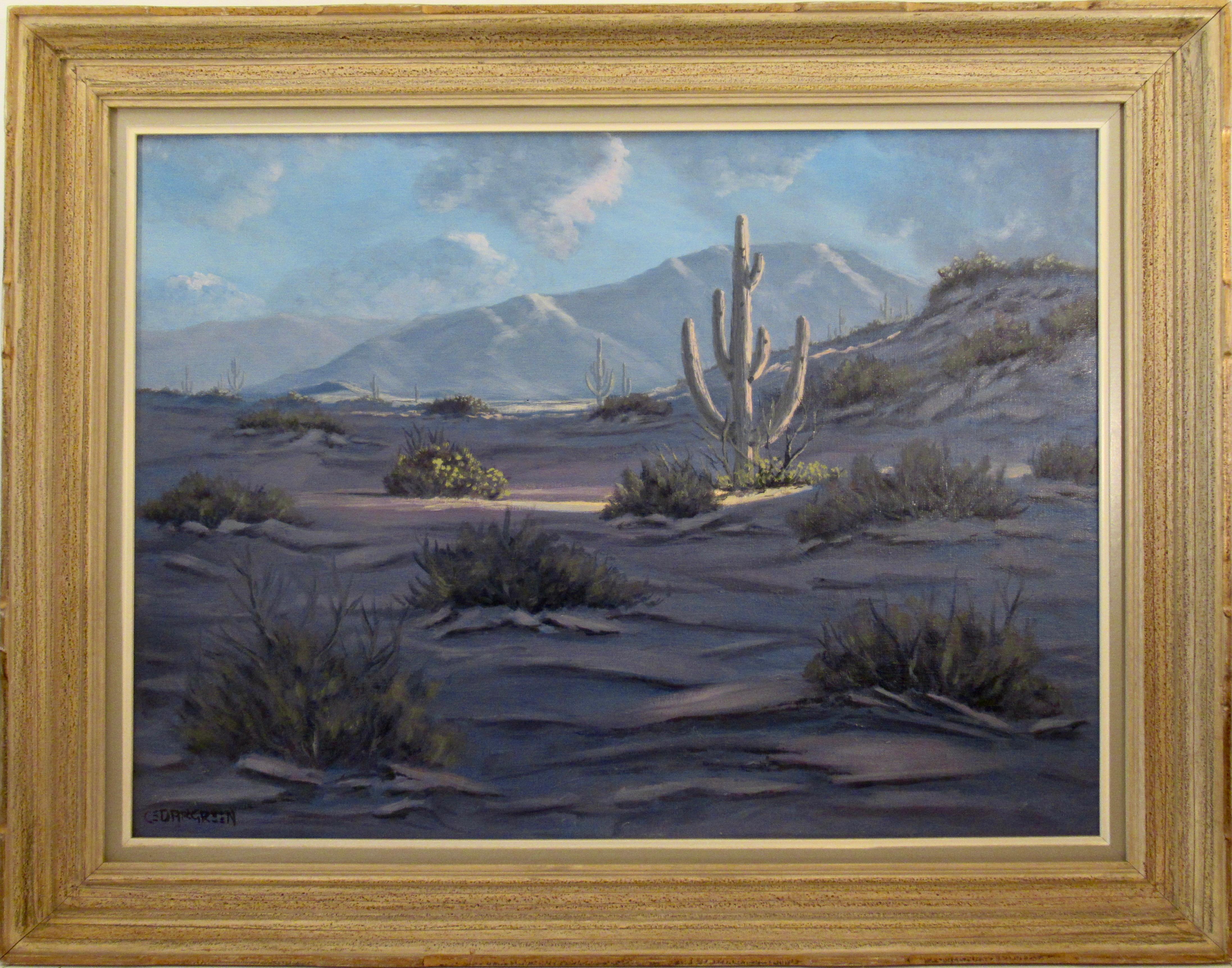 Figurative Painting de Sid Cedargreen - Cerca de Tubac, Arizona