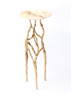 Sid Drink Table with Onyx Top by Fakasaka Design
