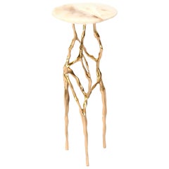 Mesa para bebidas Sid con tapa de ónice de Fakasaka Design
