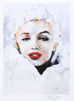 Marilyn Monroe Winter Coat, Pop Art Offset Print by Sid Maurer