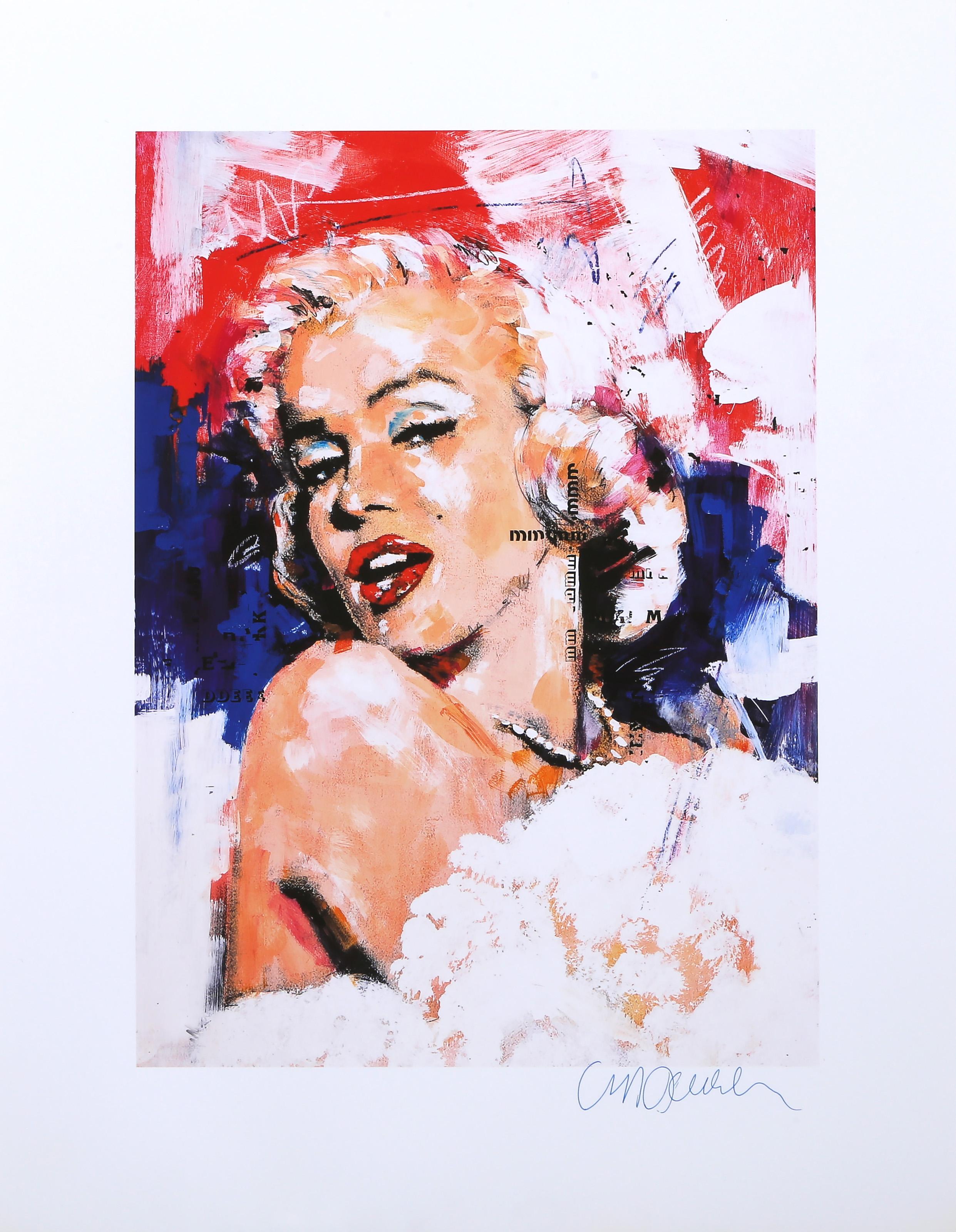 Red and Blue Marilyn, Pop Art Offset Print by Sid Maurer For Sale 2