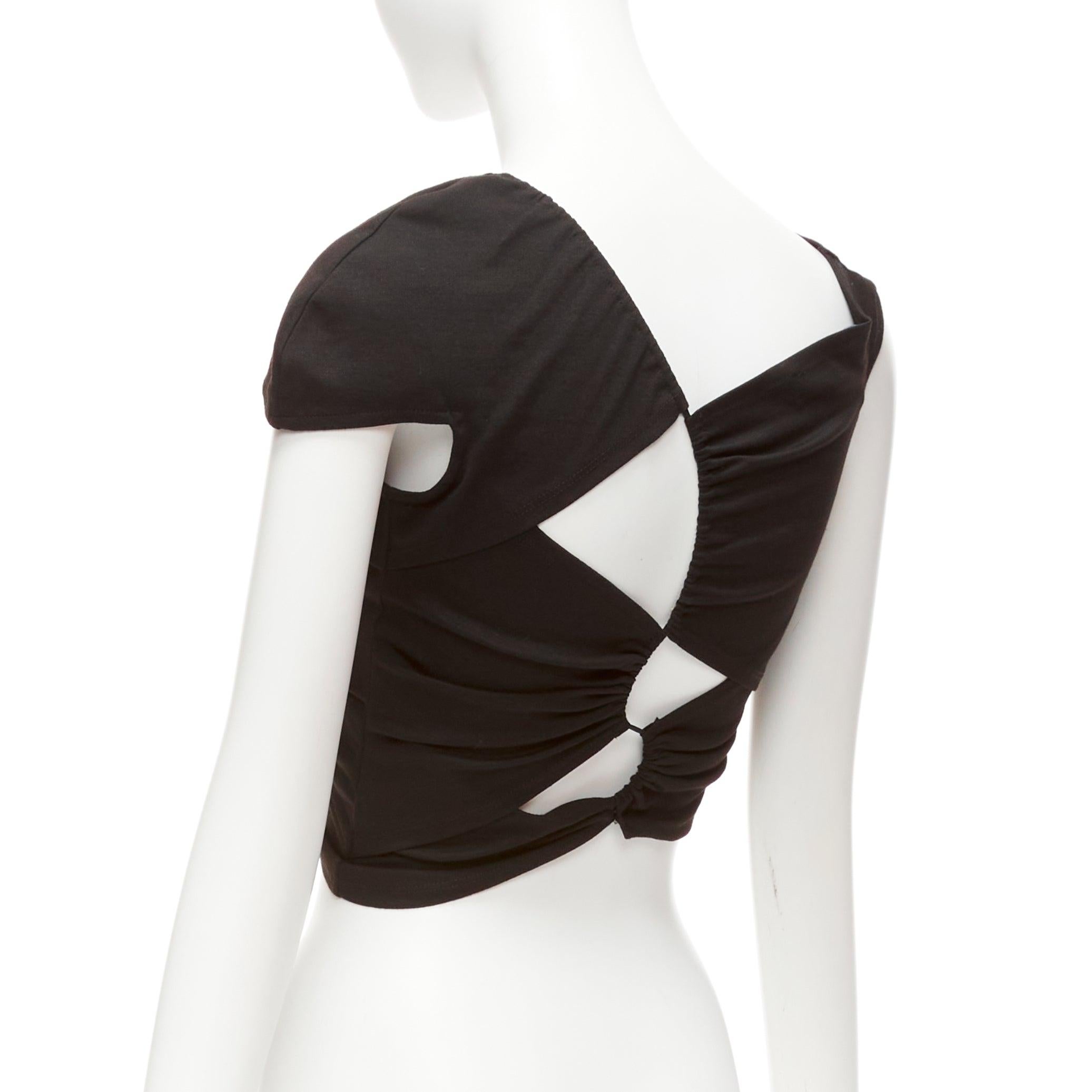 Donna SID NEIGUM Tension nero in misto viscosa con taglio asimmetrico XS in vendita