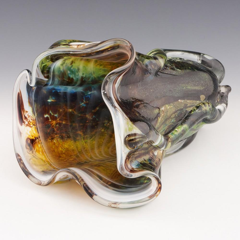 Art Glass Siddy Langley Vase - Freeform Rainforest 2021 For Sale