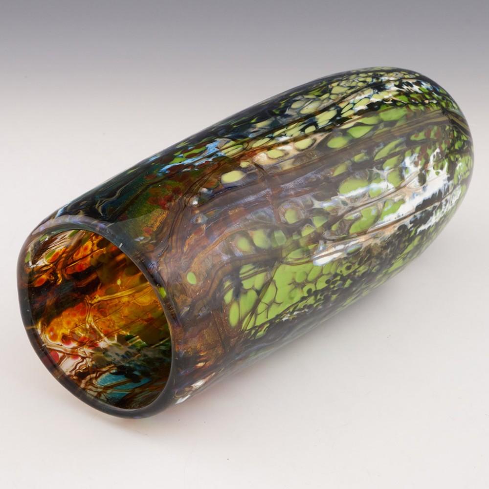 Art Glass Siddy Langley Rainforest Cylinder Vase 2023