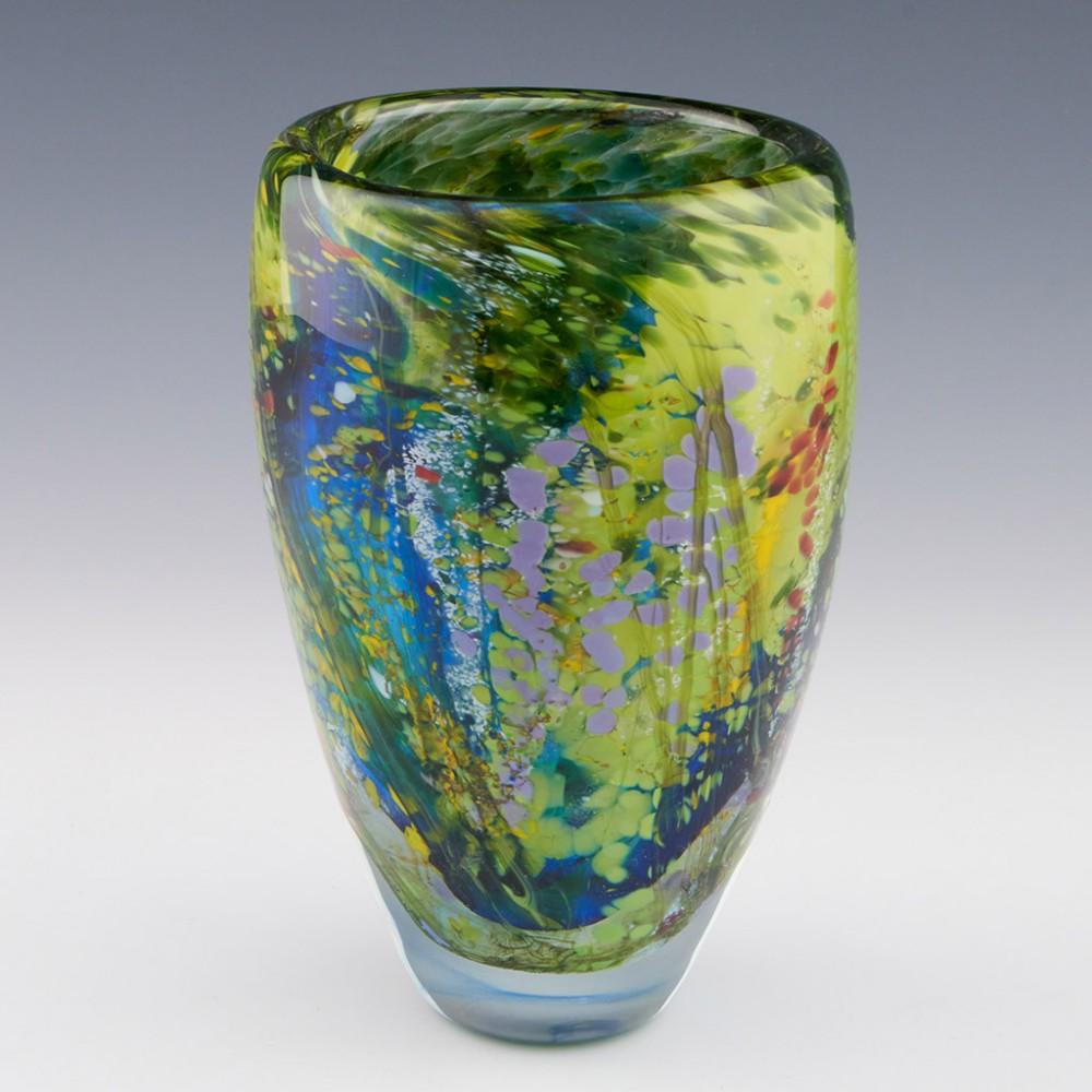 Siddy Langley 'Spring Garden' Pattern Open Vase, 2022 In New Condition In Forest Row, East Sussex