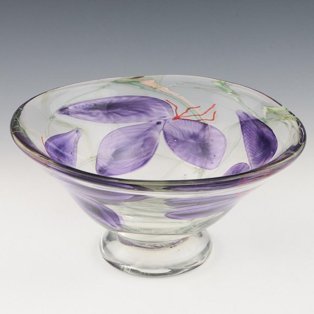 Siddy Langley Tradescantia Footed Bowl c2012 In New Condition For Sale In Tunbridge Wells, GB
