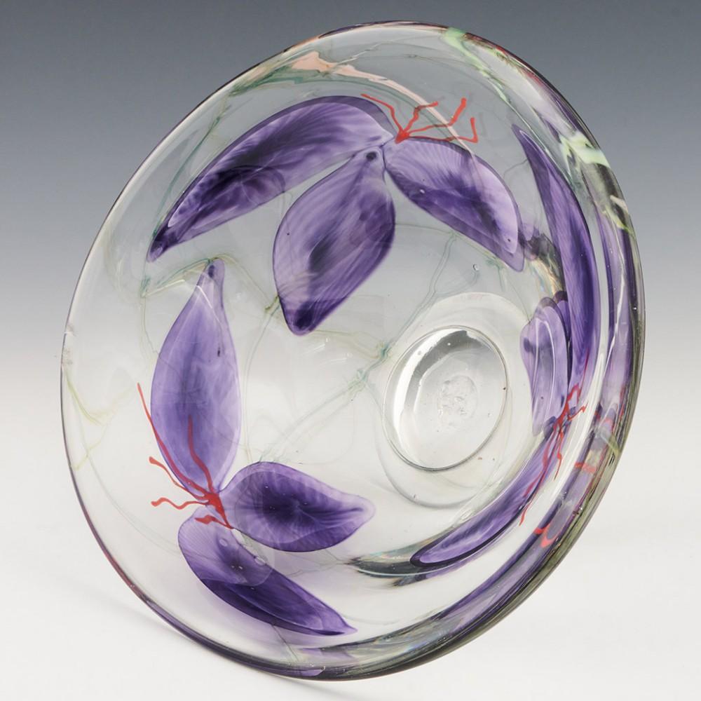 Contemporary Siddy Langley Tradescantia Footed Bowl c2012 For Sale
