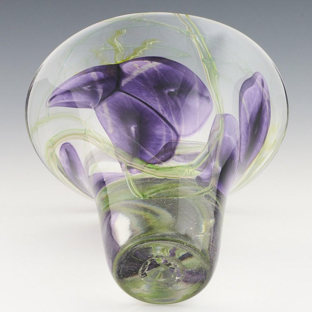 Art Glass Siddy Langley Tradescantia Vase 2012 For Sale