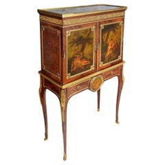 Antique Side cabinet on stand, by Paul Somani, 19th Century.