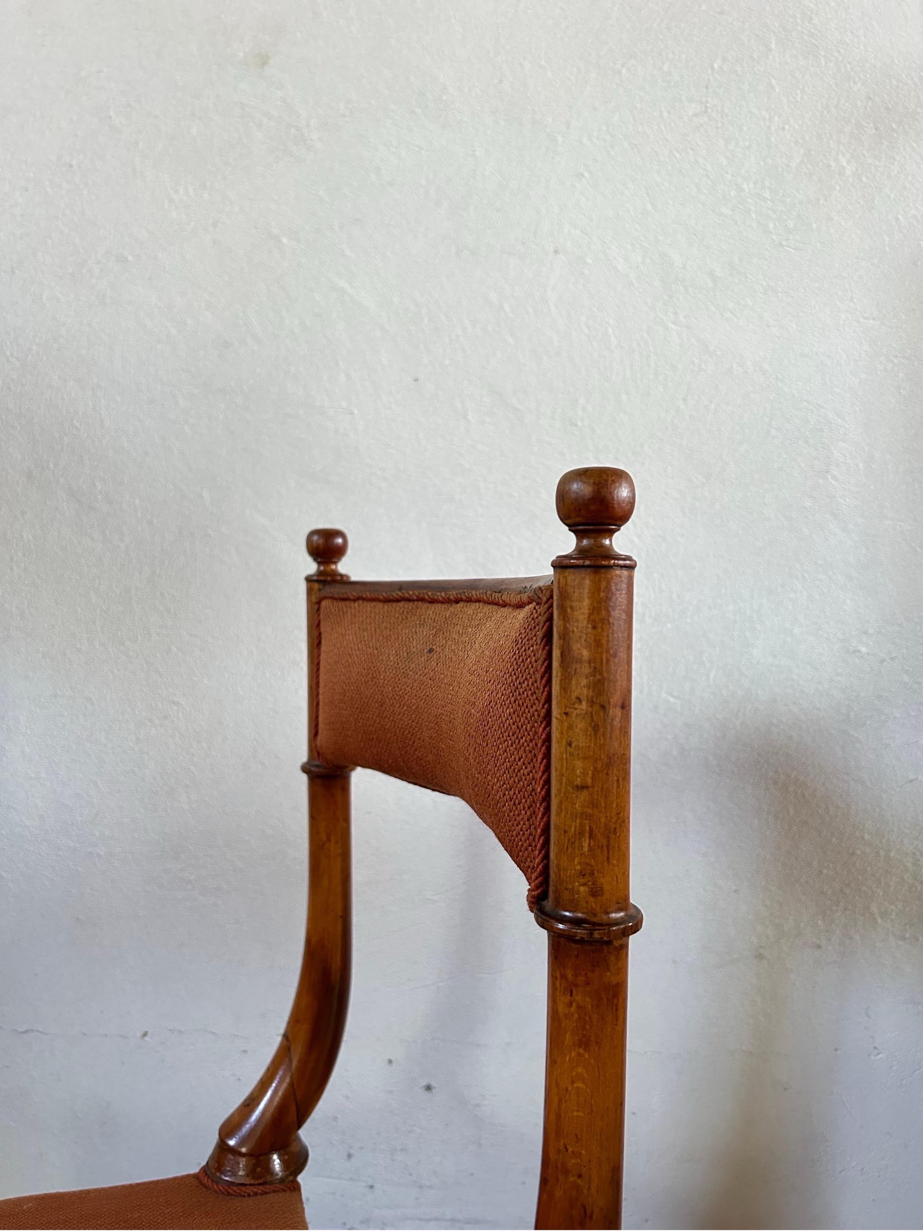 Rare and uncommon side chair crafted attributes to renowned artist Jørgen Roed in Denmark during the 1840s. With its exquisite craftsmanship and historical significance, this chair is a testament to the enduring legacy of Danish design