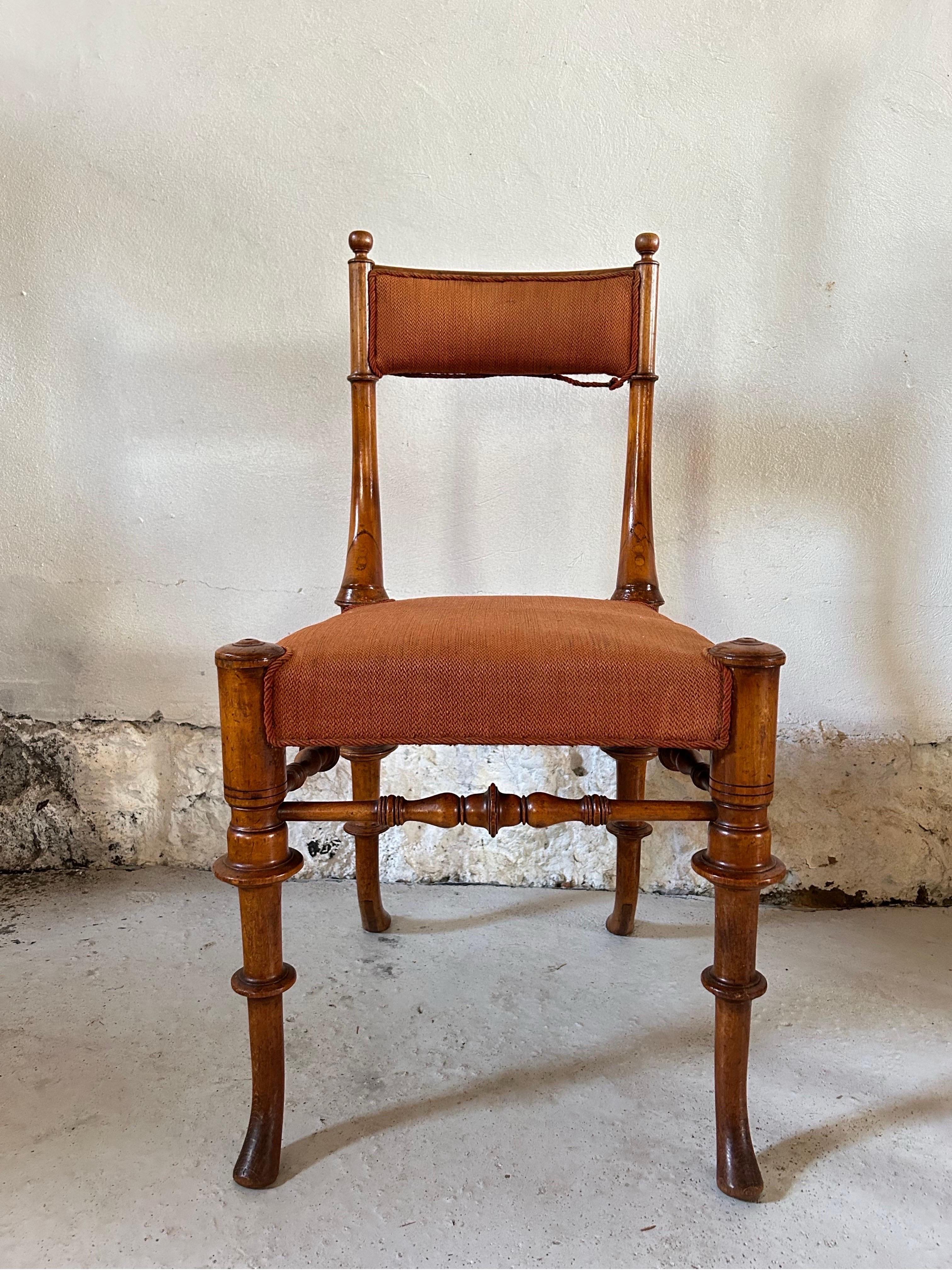 Side Chair by Danish Artist Jørgen Roed, Denmark 1840’s For Sale 3