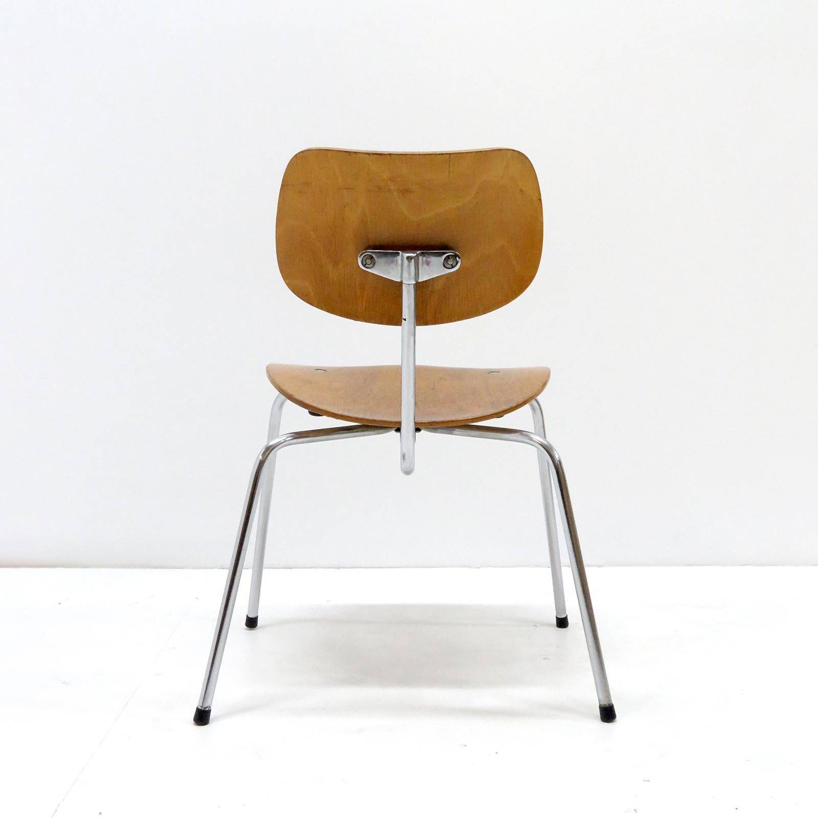 Side Chair by Egon Eiermann for Wilde & Spieth In Good Condition For Sale In Los Angeles, CA