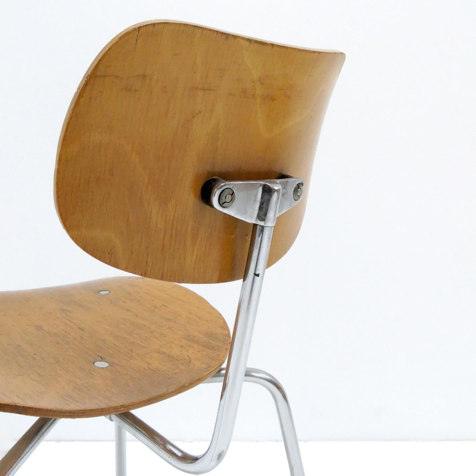 Steel Side Chair by Egon Eiermann for Wilde & Spieth For Sale