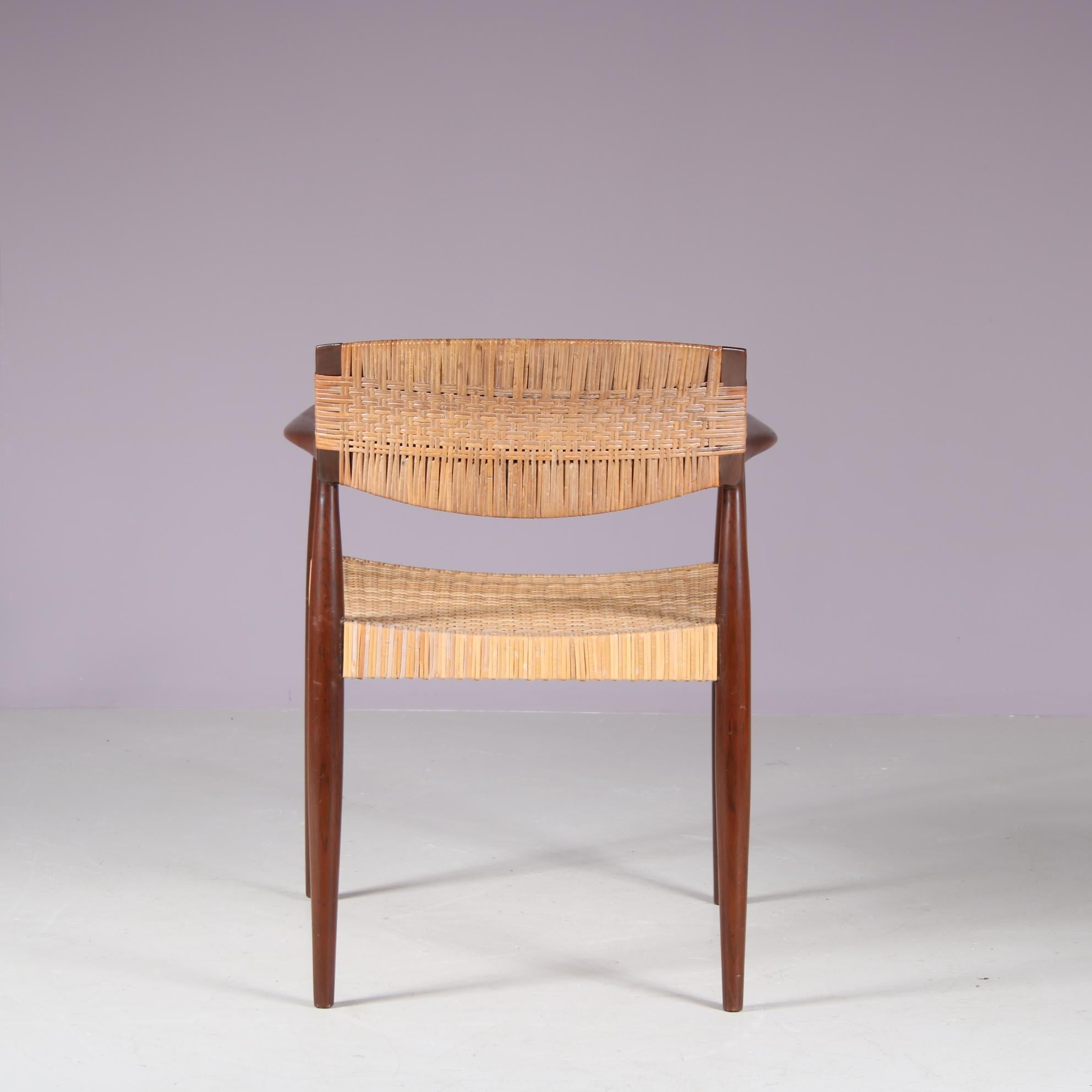 Chaise d'appoint par Einar Larsen & Aksel Bender Madsen pour Willy Beck, Danemark 1950 en vente 3