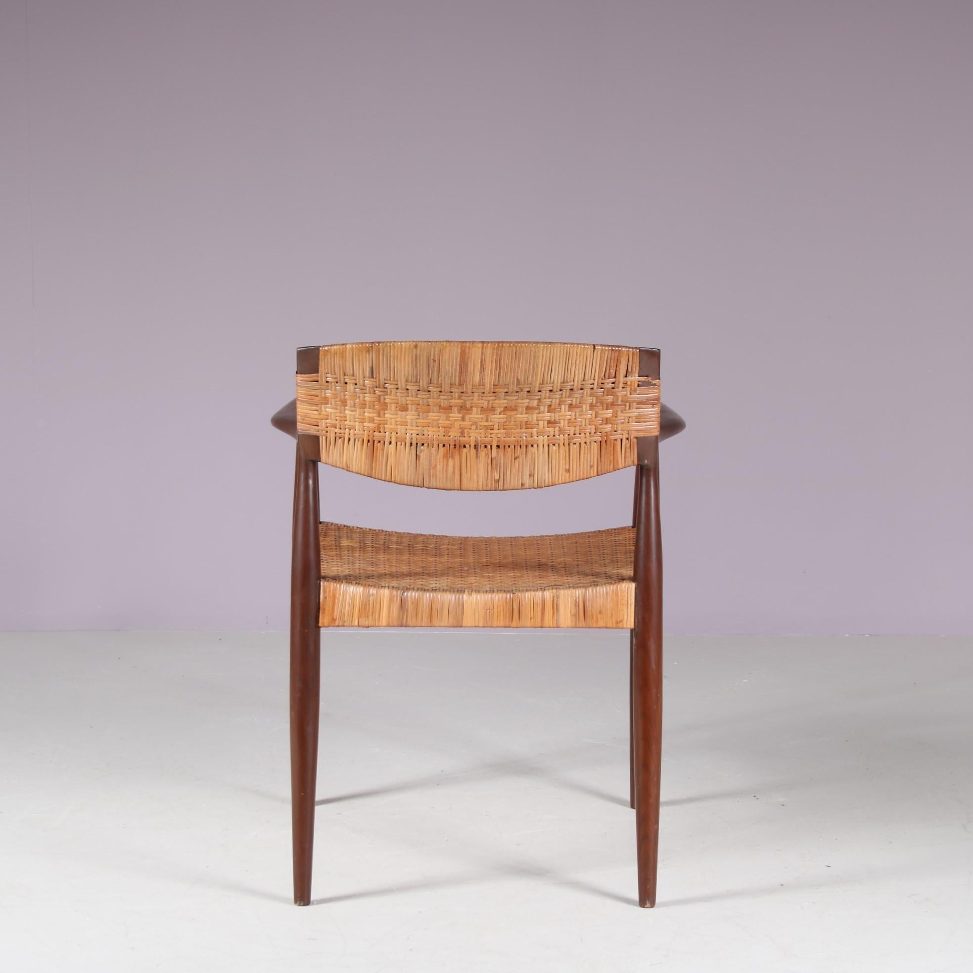 Chaise d'appoint par Einar Larsen & Aksel Bender Madsen pour Willy Beck, Danemark 1950 en vente 4