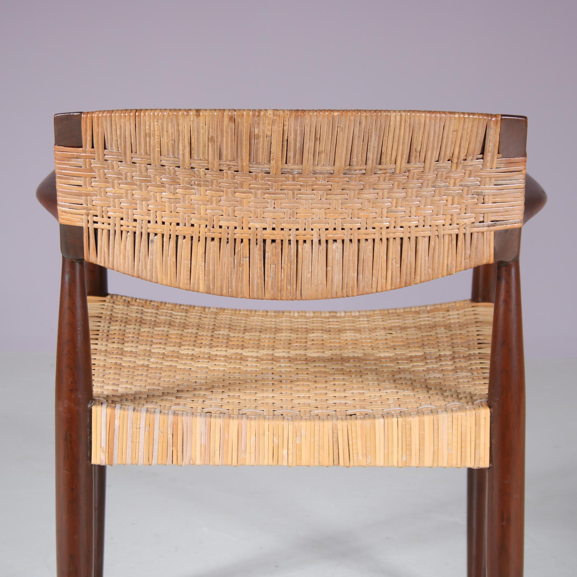 Chaise d'appoint par Einar Larsen & Aksel Bender Madsen pour Willy Beck, Danemark 1950 en vente 4