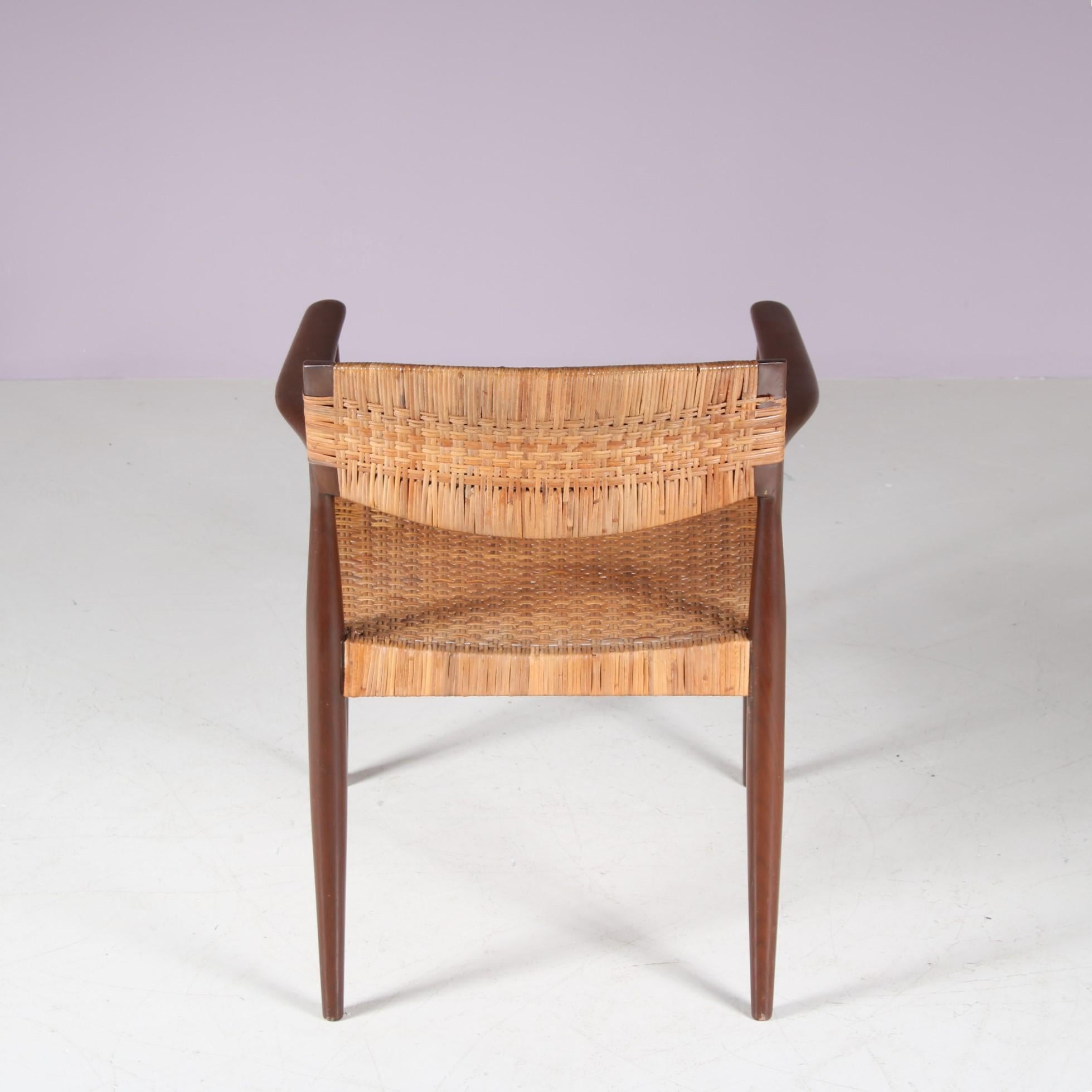Chaise d'appoint par Einar Larsen & Aksel Bender Madsen pour Willy Beck, Danemark 1950 en vente 5