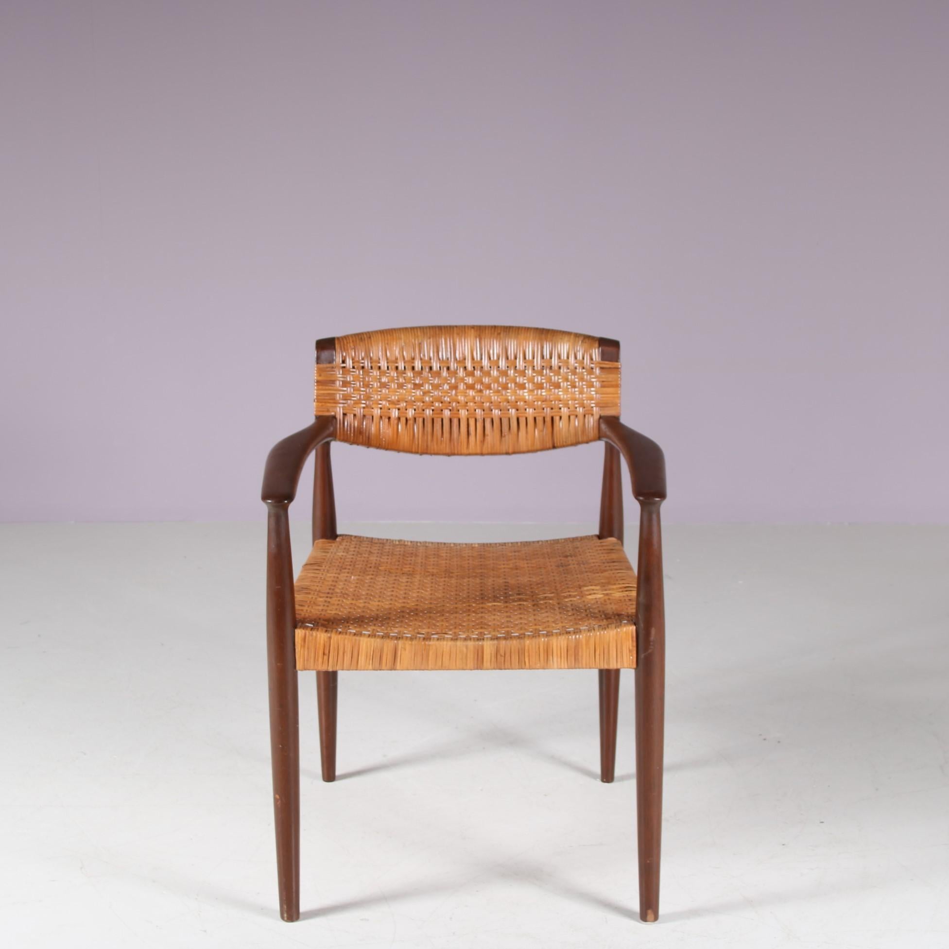 Danois Chaise d'appoint par Einar Larsen & Aksel Bender Madsen pour Willy Beck, Danemark 1950 en vente
