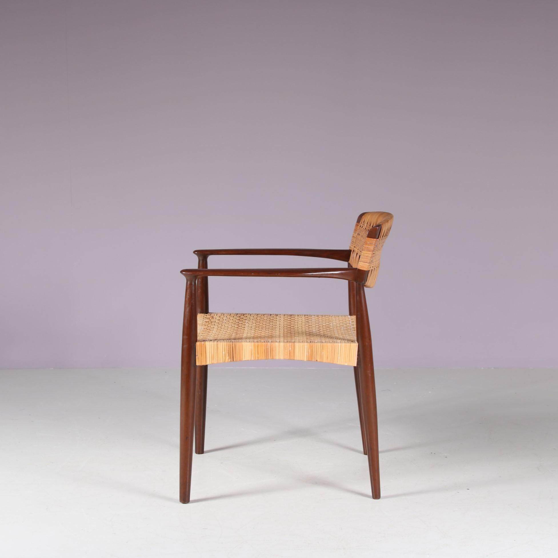 Danois Chaise d'appoint par Einar Larsen & Aksel Bender Madsen pour Willy Beck, Danemark 1950 en vente