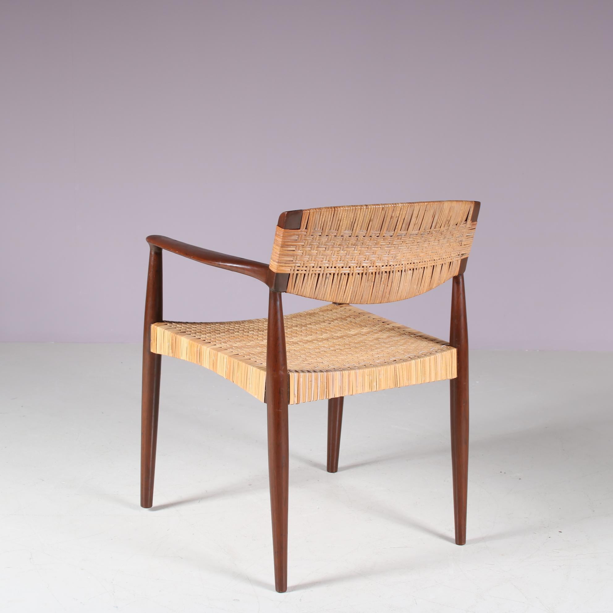 Chaise d'appoint par Einar Larsen & Aksel Bender Madsen pour Willy Beck, Danemark 1950 en vente 1