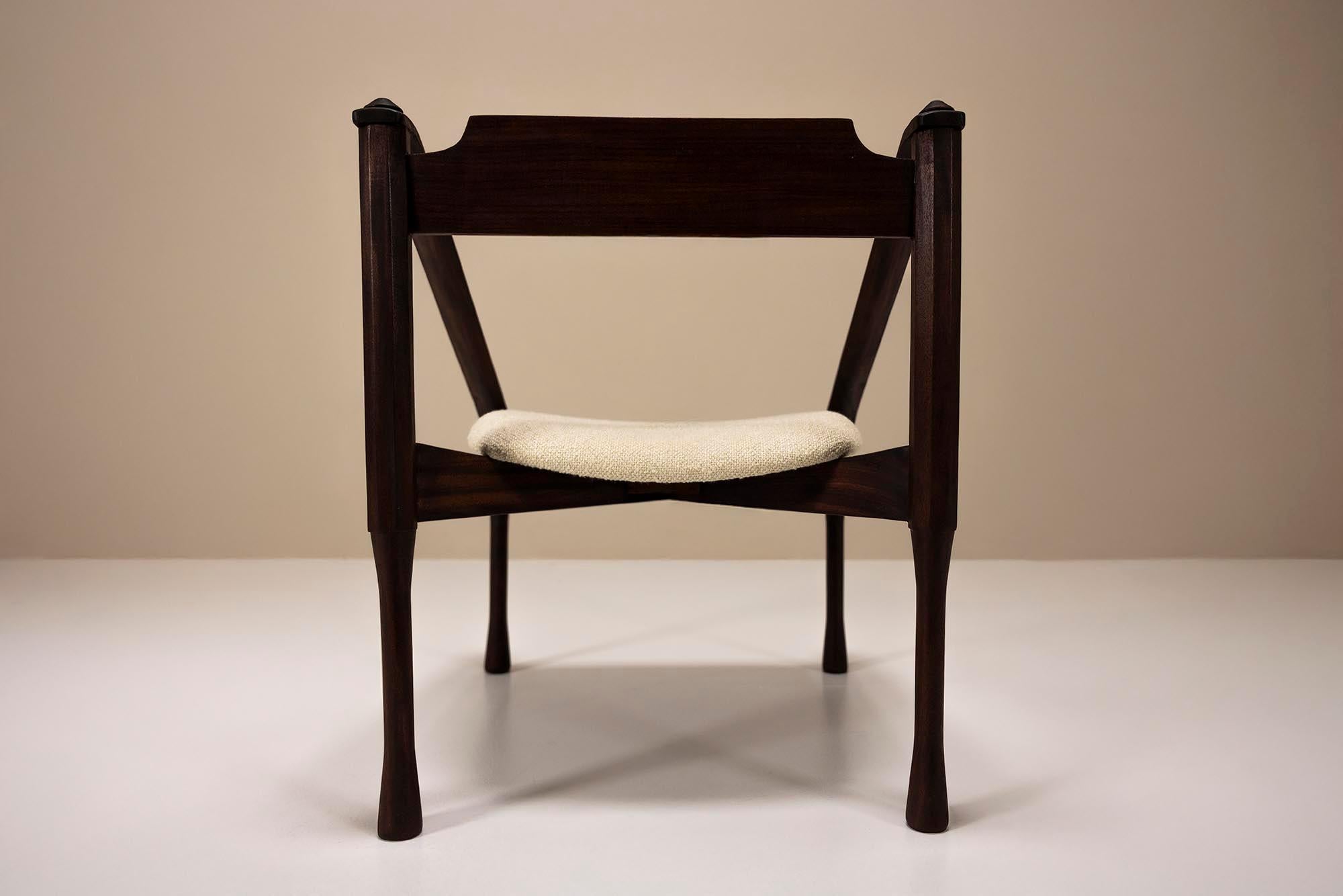 Silla auxiliar de Giulio Moscatelli, Italia Años 50 Tela en venta