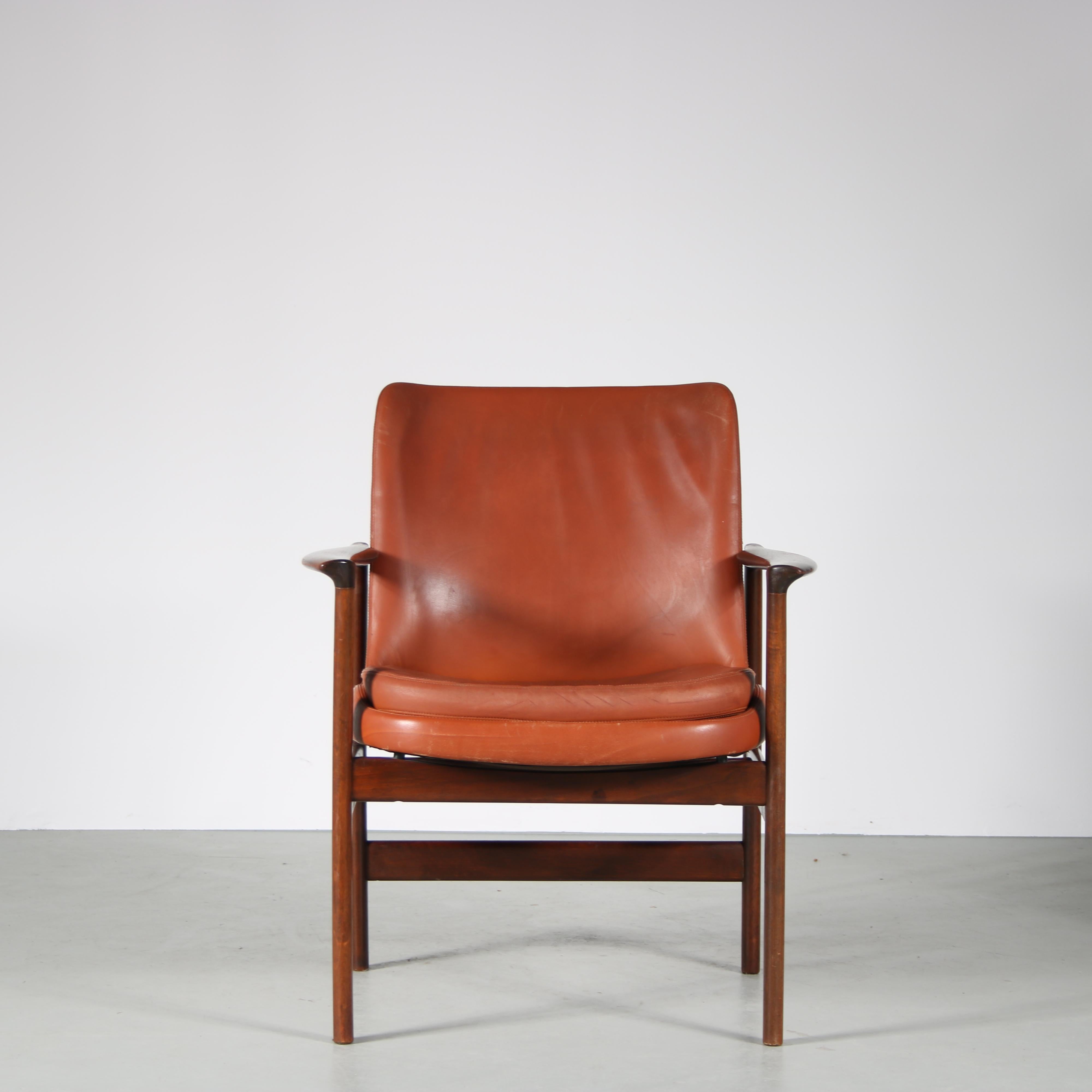 Side Chair by Ib Kofod Larsen for Fröschen Sitform, Germany, 1960 2