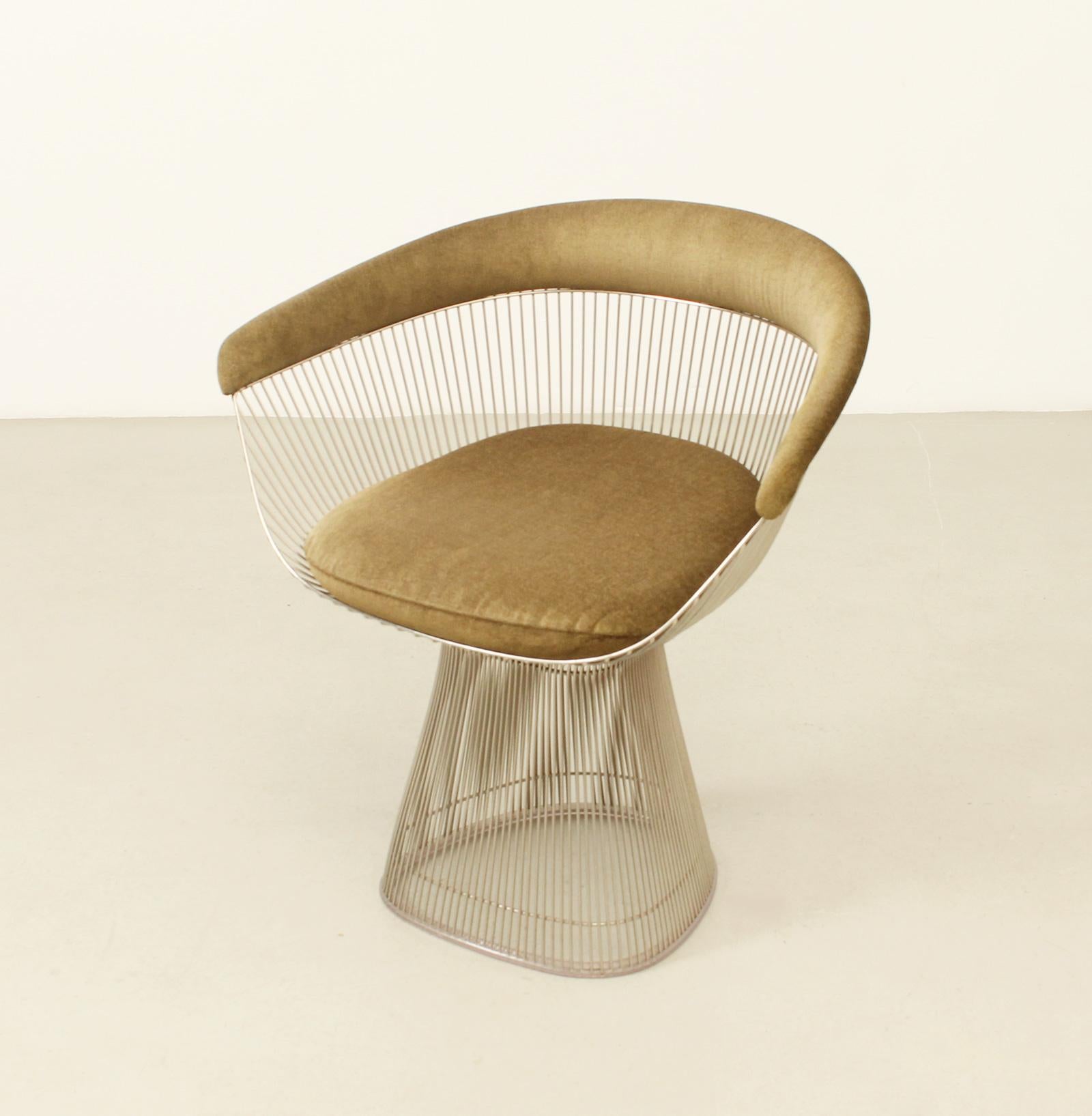 Steel Side Chair by Warren Platner for Knoll International For Sale